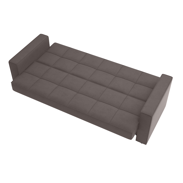 Луи / Диван - кровать 3-х местный (2 думки) велюр parma 14 коричневый